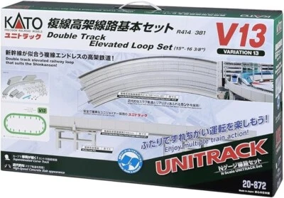 KATO N Gauge V13 Doble Vía Pista Elevada Juego Básico (R414/381) 20-872 Nuevo Foto 1 de 4