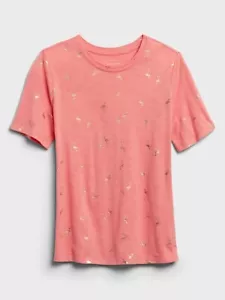 Camiseta Banana Republic Malibú Slub Mangas Cortas Cuello Redondo Camiseta Prenda para el torso Flamingo Nueva con Etiquetas - Imagen 1 de 6