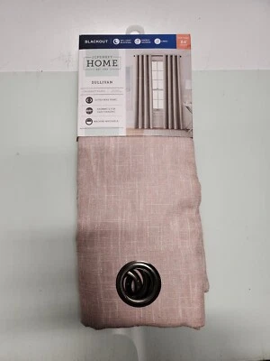 Cortina ojal oscurecimiento rosa recuerdo JC Penney Sullivan 50x84" Foto 1 de 3