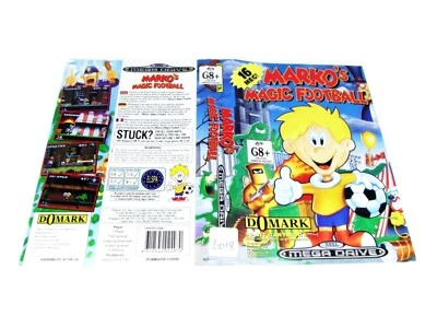 MARKO'S MAGIC FOOTBALL SEGA MEGA DRIVE INSERT ARTWORK PAL SUIT COLLECTOR GENESIS - Image 1 of 4
