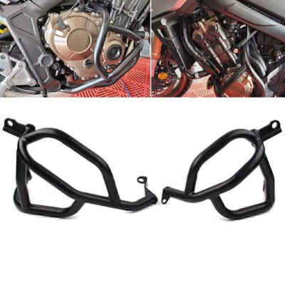 Protector de motor de carretera negro barra de choque parachoques de protección para Honda CB650R 2019-21 Foto 1 de 4