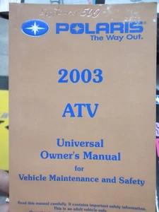 03 Polaris Universal ATV Owner's Manual - Bild 1 von 2
