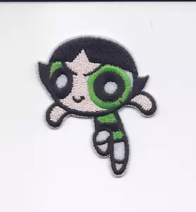 2 toppe toppa 1/2" Buttercup Powerpuff ragazze ferro su ricamato verde ragazza - Foto 1 di 1
