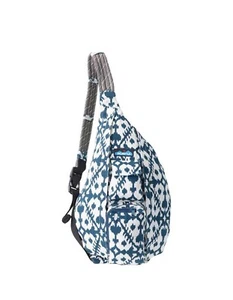 KAVU Crossbody 4 Rope Sling Bag Backpack Tribal Aztec Geometric Multicolor GUC - Picture 1 of 8