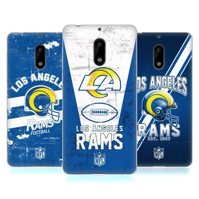 FUNDA DE GEL SUAVE OFICIAL DE GEL ARTE CON LOGOTIPO DE LOS ANGELES RAMS DE LA NFL PARA TELÉFONOS NOKIA 1 Foto 1 de 4