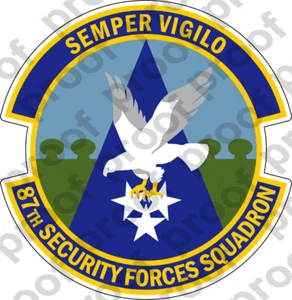 STICKER USAF 87TH SECURITY FORCES SQ - Bild 1 von 1