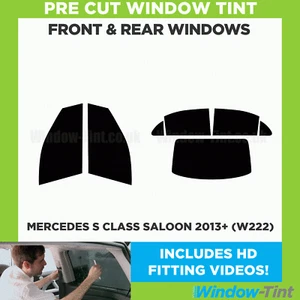 For Mercedes S Class 4-door Berlina 2013+ (W222) Full Pre Cut Window Tint Kit - Picture 1 of 9
