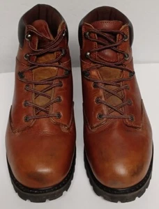 Steel Toed Leather Work Boots Brown Work Master (Men Size 12) - Picture 1 of 6