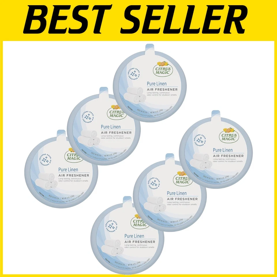 Ambientador sólido de lino puro de 8 onzas - Paquetes de 6 para control de olores duradero Foto 1 de 4