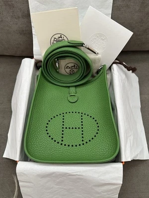 HERMÈS Evelyne Mini In Vert Yucca - Image 1 of 2