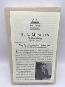 SEALED H L Mencken The Days Trilogy Library of America HC mit Schuber - Bild 1 von 5