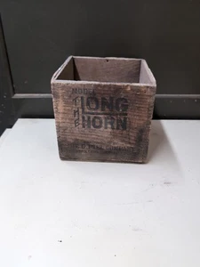 Antique G Piel Company The Long Horn Automobile Horn Wooden Box. Model T - Picture 1 of 8