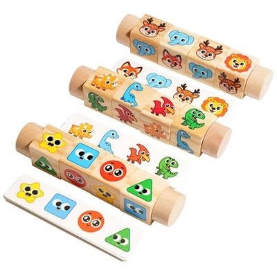 Matching Block Puzzles Board Game for Ages 3 Years and up Kids Preschool - Image 1 of 2