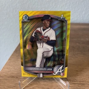 Bowman Chrome JhanCarlos Lara 2025 primer refractor de onda amarilla #’d/75 #BCP-126 - Imagen 1 de 3