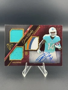 2014 Triple Threads - Rookie Patch Auto Jarvis Landry RPA #127 Ruby 1/15 (RC) - Picture 1 of 2