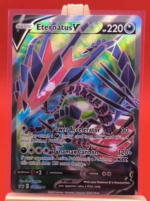 Eternatus V SWSH044 Sword & Shield Full Art Ultra Rare Promo Pokemon Card New * - Image 1 of 4