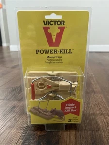 Victor M142S Power-Kill Easy Set Mouse Trap - 2 Reusable Traps Tan - Picture 1 of 2