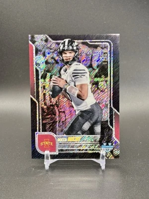 2025 Bowman Chrome U Rocco Becht Black Shimmer Refractor #09/10 Iowa State - Image 1 of 3