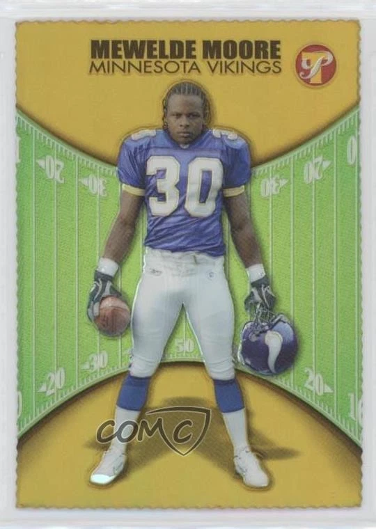 2004 Topps Pristine Gold Refractor Die-Cut /25 Mewelde Moore #121 Rookie RC - Image 1 of 2