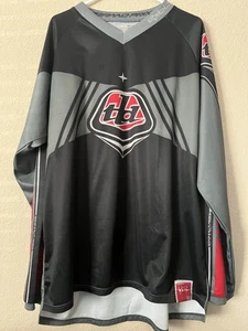 Troy Lee Designs Jersey Black Grey Mens XXL Moto Dirt Bike MTB Motocross - Picture 1 of 7