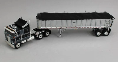 DCP 1:64 *BLACK* Peterbilt 352 COE w/Chrome EAST End Dump Trailer - Image 1 of 2