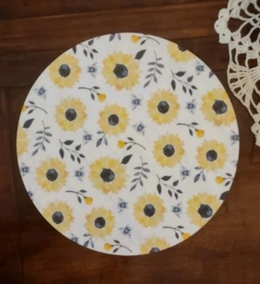 MARTHA STEWART COLLECTION Sunflower Wooden Lazy Susan 12" - Image 1 of 4
