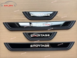 For Kia Sportage Car Accessories Autos Door Sill Strip Protector Scuff Plate BK - Picture 1 of 6