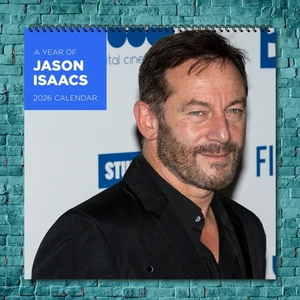Jason Isaacs 2026 Wall Calendar, 12-Month Celebrity Fan Gift Collection - Picture 1 of 4