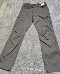 Wrangler Cargo Flex Waist Pants Men's Size 32×32 Gray Outdoor Hiking NWT - Picture 1 of 12