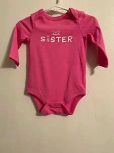 Cat & Jack Baby Girls 2-One Piece With Sayings Size:3-6 Months Pre-owned - Picture 1 of 4