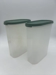 Tupperware Modular Mate Ovalado 4 Pares Cereal Verde Sello Set 2.3L 1 Tapa a Presión Med - Imagen 1 de 14