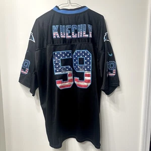LUKE KUECHLY #59 CAROLINA PANTHERS NIKE NFL JERSEY STITCHED SZ 52 STARS STRIPES - Picture 1 of 8