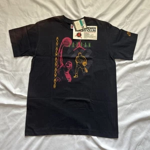 Vintage 1990's Nike Air Jordan T-shirt DS W/tags Flight Club Black Boys XL OG. - Picture 1 of 14