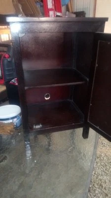 Small End Table Frosted Glass - Image 1 of 4