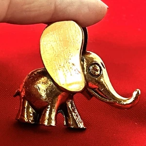 60er Jahre Vintage Kupfer Elefant Mini Skulptur selten mit Patina 2" Südafrika - Bild 1 von 9
