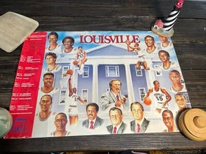 1985-1986 University Of Louisville Men’s Basketball Schedule Poster - Picture 1 of 11