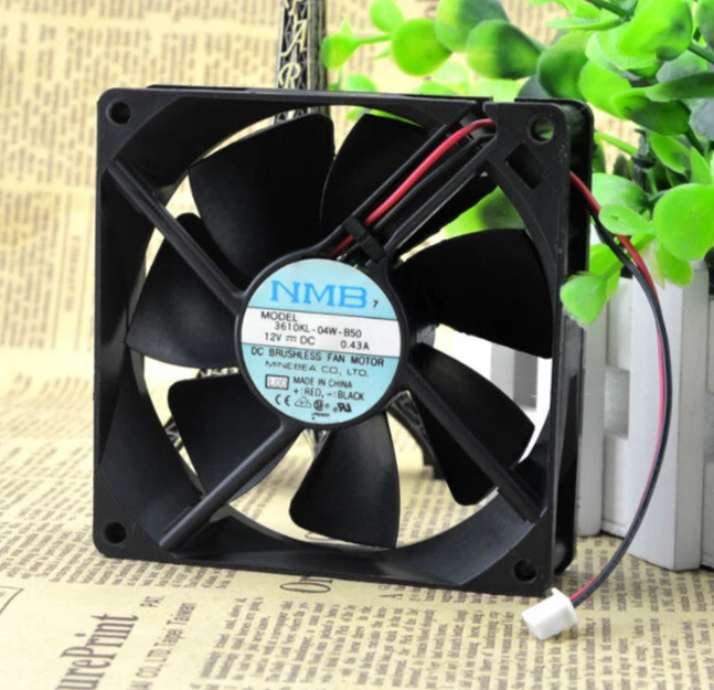 1PCS NEW NMB 9225 3610KL-04W-B50 12V 0.43A cooling fan #LRR - Image 1 of 1