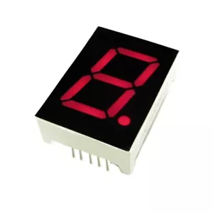 Display 10 x rosso 1" sette 7 segmenti catodo comune numero digitale LED 1 bit DIP - Foto 1 di 6