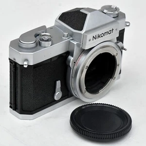 Nikkormat FTN Silver 35mm Film SLR Camera Exc++++ Tested See Test Images - Picture 1 of 24