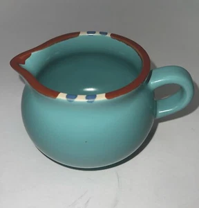 Dansk China Mesa Turquoise Creamer Gravy Boat 3 1/4" - Picture 1 of 10