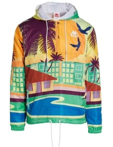 KAPPA BLOXOM RESORT PULLOVER WINDBREAKER JACKET LARGE NEW - Picture 1 of 11