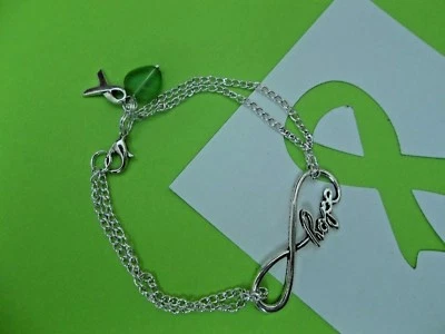 LYMPHOMA 癌症/LYME DISEASE AWARENESS INFINITY HOPE 手镯 — 第 1/3 张图片