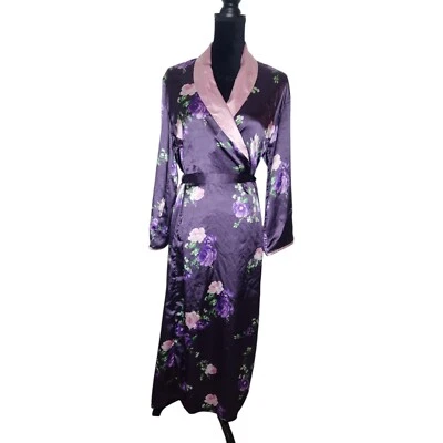 Jones New York Floral Purple Robe M - Image 1 of 4