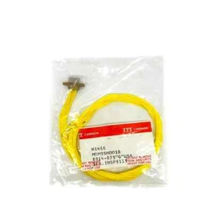 ITT Cannon MDM9SH001B D-Sub Micro-D Connector w/ Cable, 9 Position, Male, Solder - Picture 1 of 9