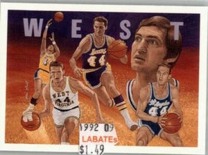 Jerry West Los Angeles Lakers West Virginia Salón de la fama 1992 Cubierta superior Compra 1-50% de descuento 2n - Imagen 1 de 32