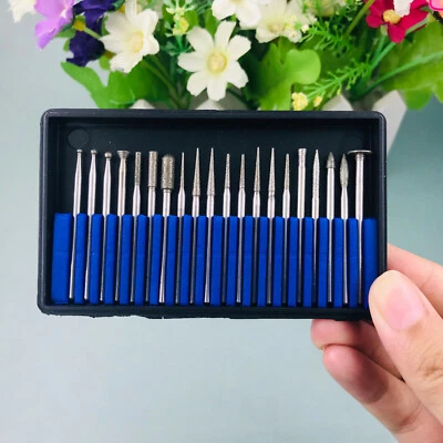 20 piezas Fresas de carburo de acero de tungsteno Taladro Pulidor 2,35 mm Laboratorio dental Cortador de belleza Foto 1 de 4