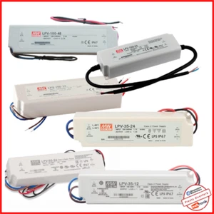 Alimentatore LPV Mean Well 12v 24v 60w 100w 150w ip67 Power Supply Trasformatore - Foto 1 di 15