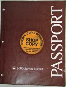 2000 Honda Passport Service Shop Repair Manual - Isuzu Rodeo - Picture 1 of 6