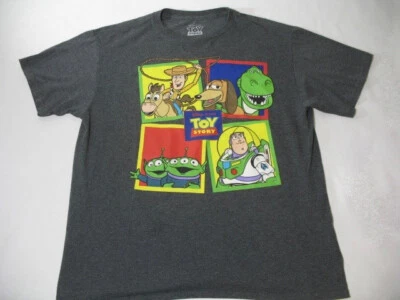 DISNEY PIXAR Toy Story YOUTH T Shirt Boys Large Gray Woody and Others - Image 1 of 4