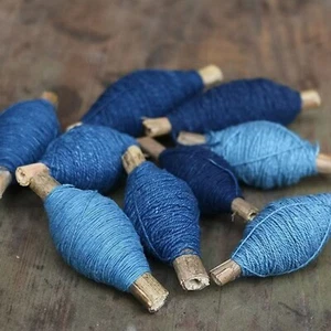 Neza Studio Natural plant dyed cotton thread for embroidery and sashiko stitichi - Picture 1 of 25